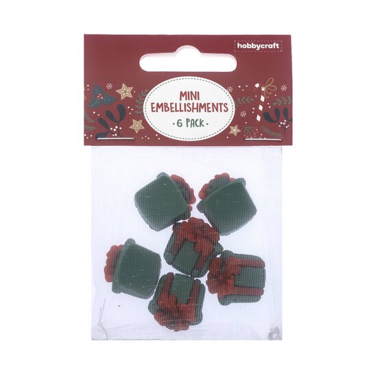Christmas Present Resin Decorations 6 Pack image number 3