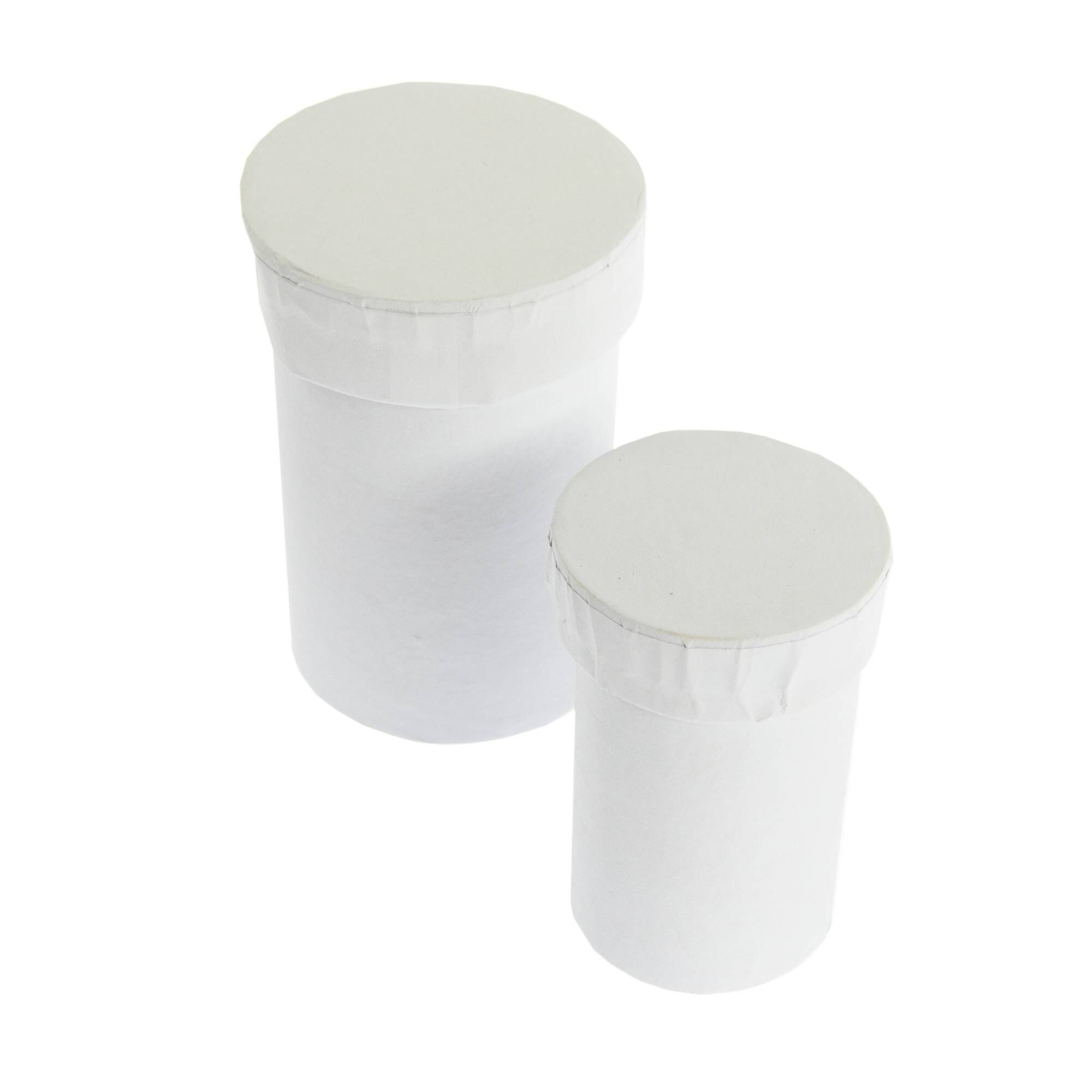 White Round Nesting Boxes 2 Pack Hobbycraft