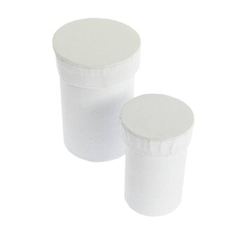 White Round Nesting Boxes 2 Pack image number 3