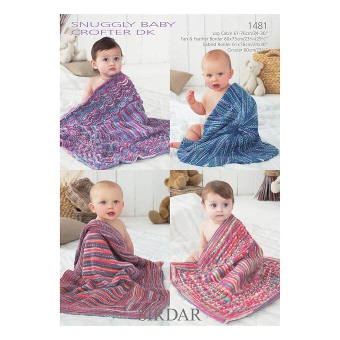 Sirdar Snuggly Baby Crofter DK Blankets Digital Pattern 1481 image number 1
