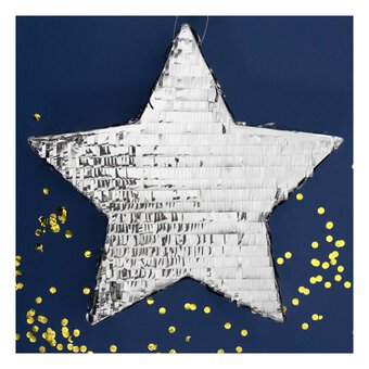 Silver Star Pinata 45cm