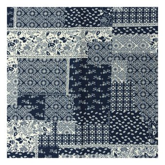 Patchwork Printed Chambray Fabric by the Metre