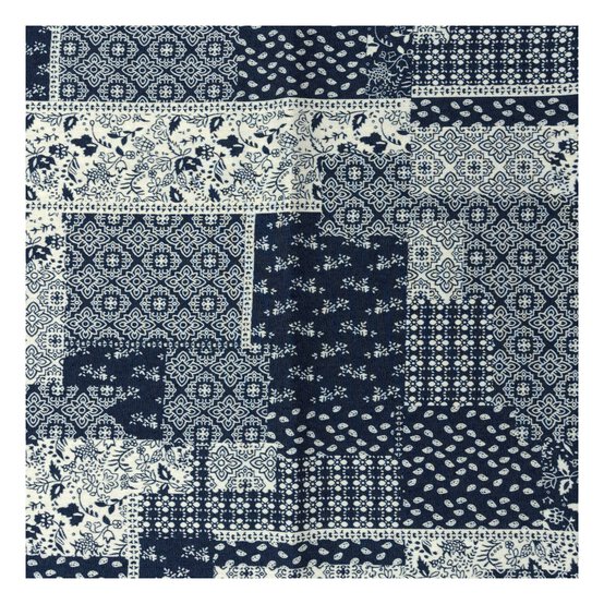 Patchwork Printed Chambray Fabric by the Metre image number 2