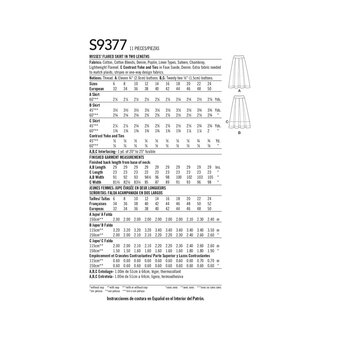Simplicity Women's Skirts Sewing Pattern S9377 (H5 6-14)
