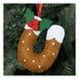 Hanging Christmas Pudding Felt Letter U image number 1