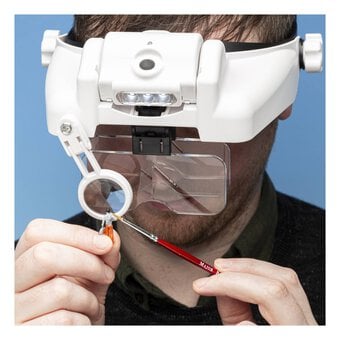 Lightcraft LED Headband with Bi-Plate Magnification and Loupe