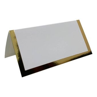 Gold Border Place Cards 10 Pack