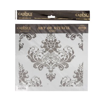 Cadence Fleur de Lis Home D&eacute;cor Stencil 25cm x 25cm