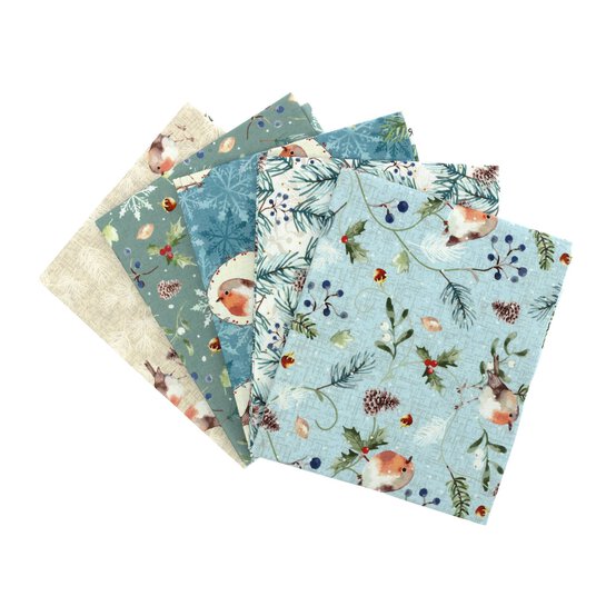 Feathered Foliage Fat Quarters 5 Pack