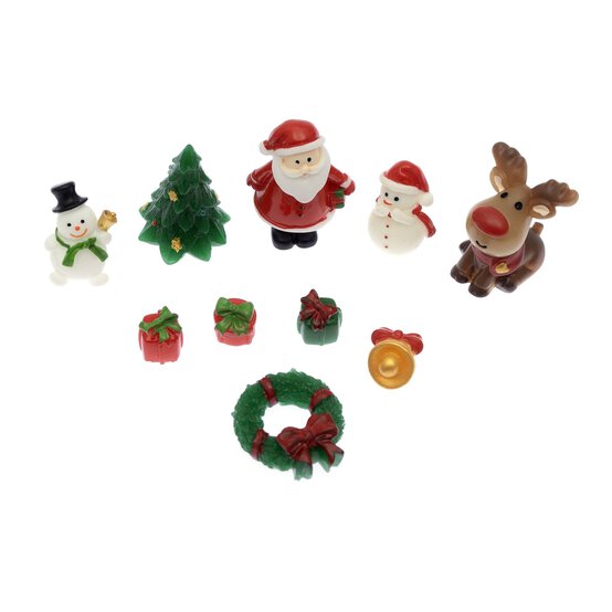 Christmas Resin Decorations 10 Pack image number 3