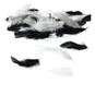 Black and White Harlequin Feather Mix 5g image number 1