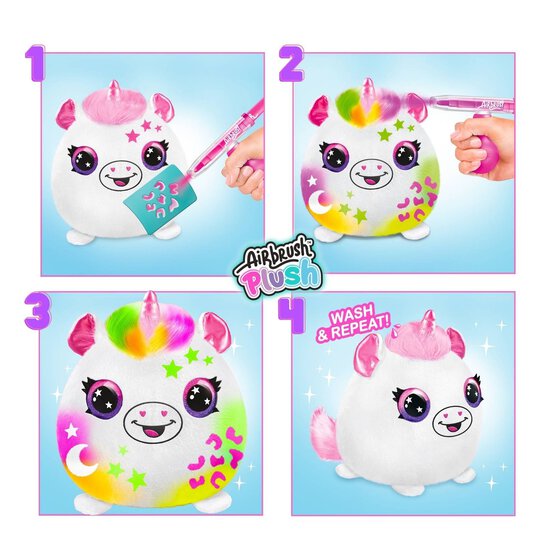 Assorted Airbrush Squishy Plush Neon image number 3