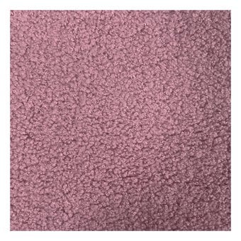 Dusky Pink Teddy Fabric by the Metre