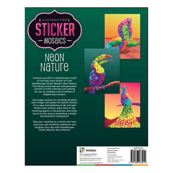 Kaleidoscope Sticker Mosaics Neon Nature image number 4