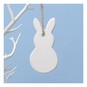Hanging Ceramic Bunny Decoration 7.5cm image number 1