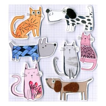 Express Yourself Pets in Jumpers Card Toppers 7 Pieces