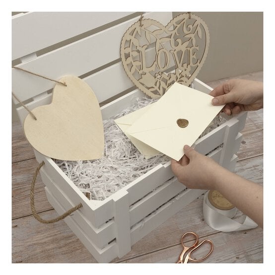 White Hamper Crate 42cm x 24cm x 22cm image number 4