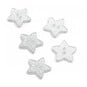 Hemline White Novelty Star Button 5 Pack image number 1