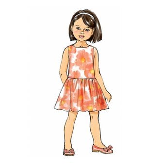 Butterick Children’s Dress Sewing Pattern B6201 (2-5) image number 5