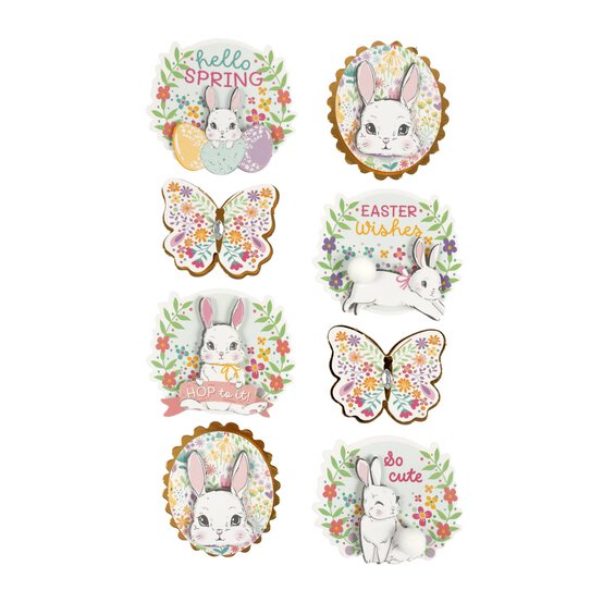 3D Spring Stickers 8 Pack  image number 3