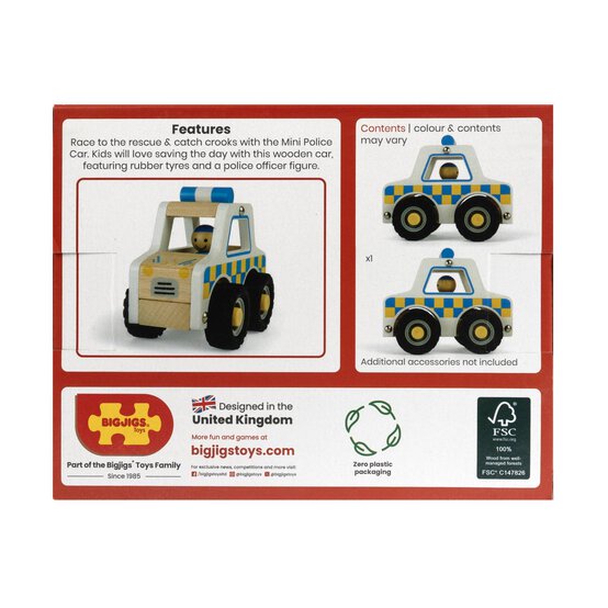Bigjigs Mini Police Car image number 6