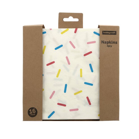 Rainbow Celebration Napkins 16 Pack image number 4