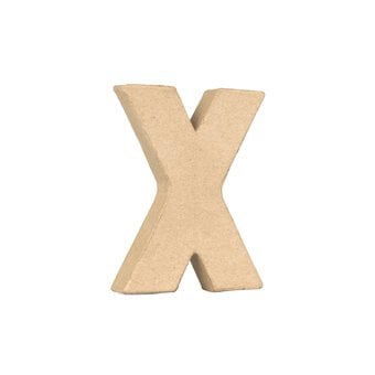 Mini Mache Letter X 10cm