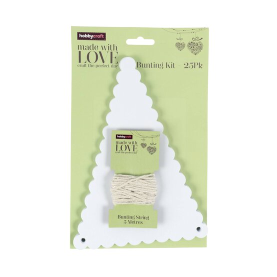 White Scalloped Edge Bunting 5m image number 5