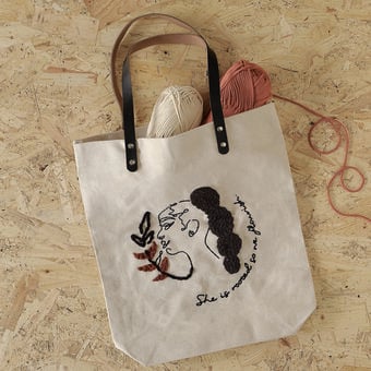 How to Make a Punch Needle Tote Bag