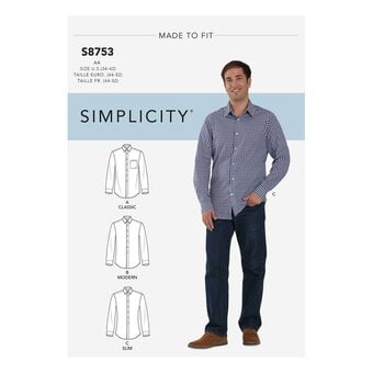Simplicity Men’s Shirt Sewing Pattern S8753 (44-52)