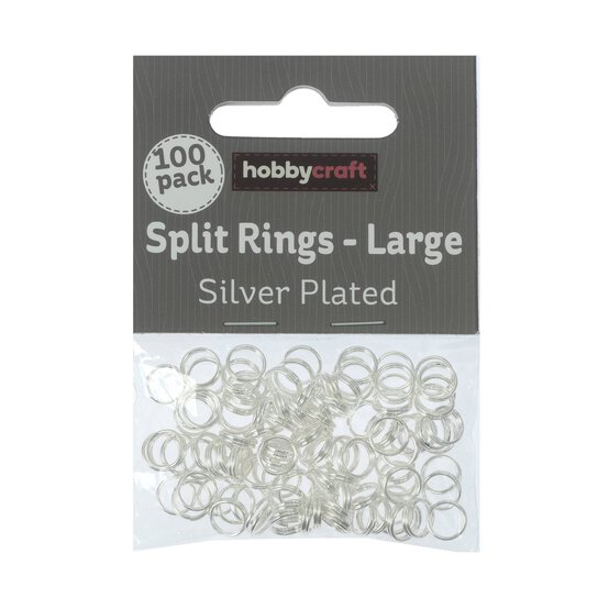 Silver Plated 7mm Split Rings 100 Pack image number 2