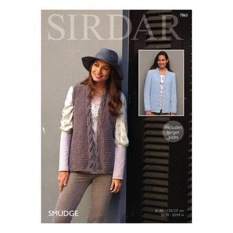 Sirdar Smudge Waistcoat and Cardigan Digital Pattern 7865