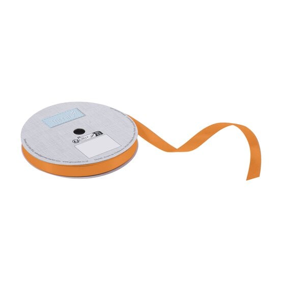 Trimits Russet Orange Double-Faced Satin Ribbon by the Metre 10mm image number 1