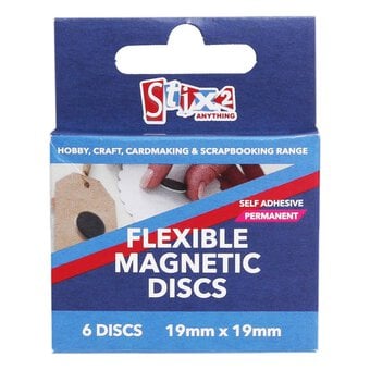Stix2 Self-Adhesive Flexible Magnetic Discs 6 Pack