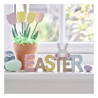 Wooden Easter Sign 21cm