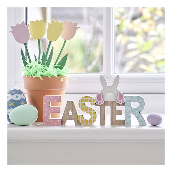 Wooden Easter Sign 21cm image number 2