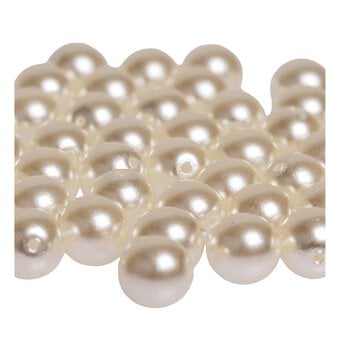 Beads Unlimited White Pearl Beads 6mm 50 Pack image number 2