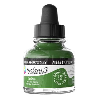 Daler-Rowney System3 Sap Green Acrylic Ink 29.5ml image number 2