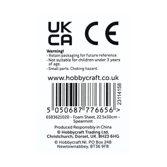 Spearmint EVA Foam Sheet 22.5cm x 30cm image number 5