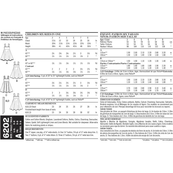 New Look Child's Dress Sewing Pattern 6202 image number 3