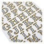 Blue Stripe Alphabet Chipboard Stickers 119 Pieces image number 2