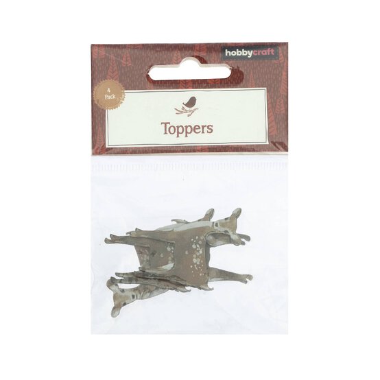 Deer Wooden Toppers 4 Pack image number 5