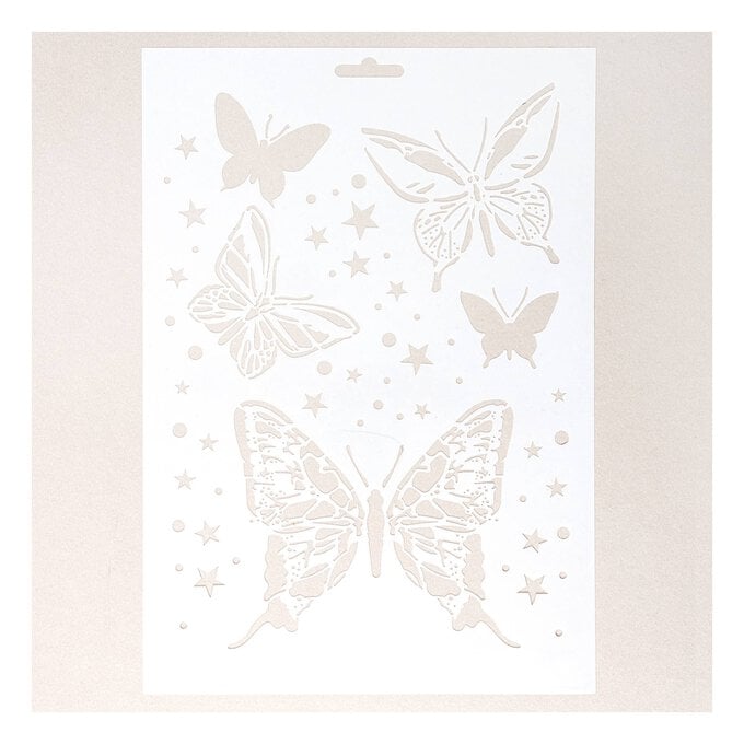 Magical Butterflies Stencil 21cm x 29cm image number 1