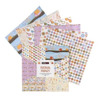 Festival Frenzy Paper Pad 12 x 12 Inches 18 Pack