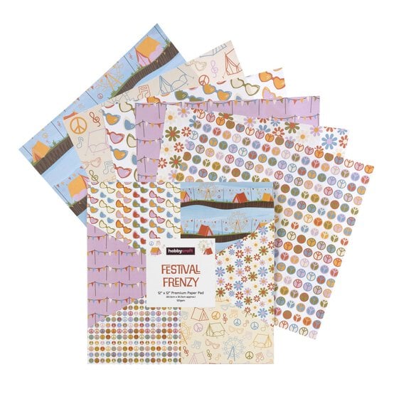 Festival Frenzy Paper Pad 12 x 12 Inches 18 Pack image number 1