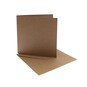 Kraft Cards and Envelopes 4 x 4 Inches 50 Pack image number 1