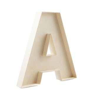 Wooden Fillable Letter A 22cm