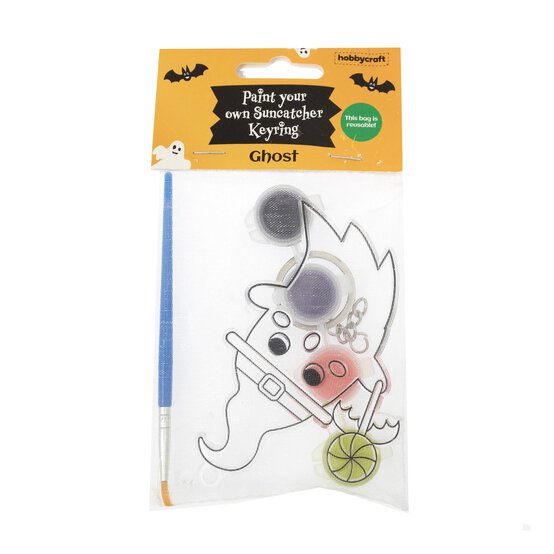Paint Your Own Ghost Suncatcher Keyring  image number 3