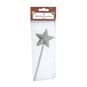 Silver Metal Star on a Stick Decoration 3 Pack image number 3