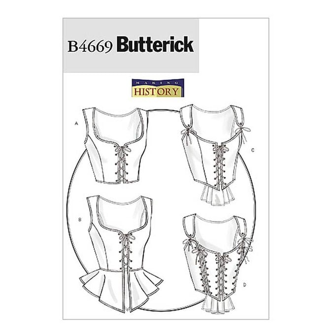 Butterick Women’s Corset Sewing Pattern B4669 (14-20) image number 1